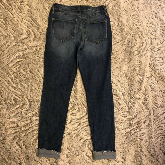 Old Navy Rock Star High Rise Distressed Jeggings Sz 2 - Picture 2 of 9